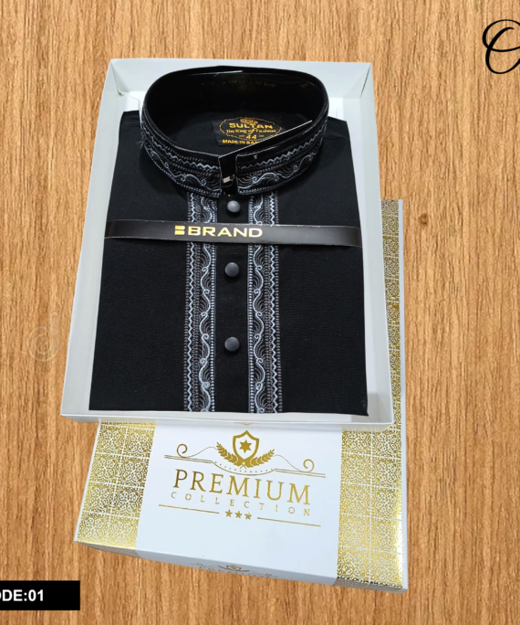 Premium Jafran Fabrics Panjabi