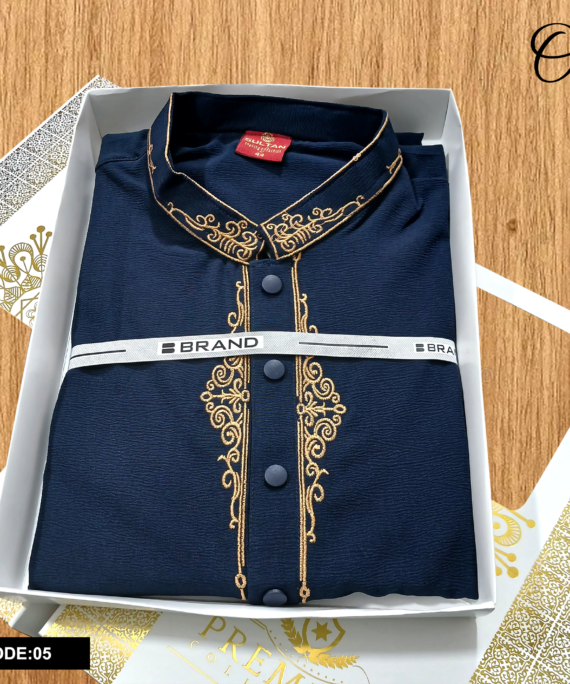 Premium Jafran Fabrics Panjabi