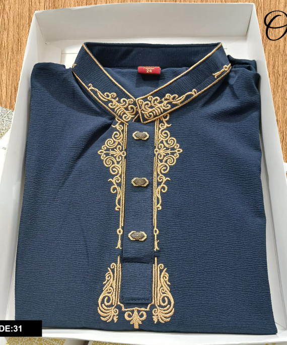 Premium Jafran Fabrics Panjabi