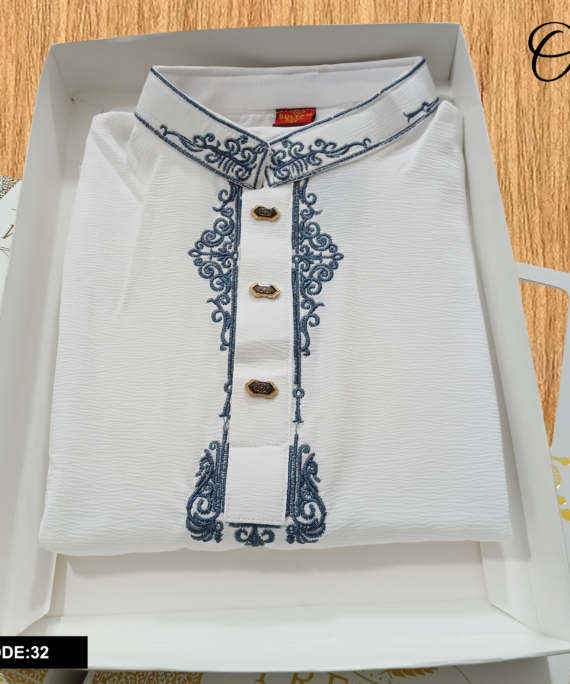 Premium Jafran Fabrics Panjabi