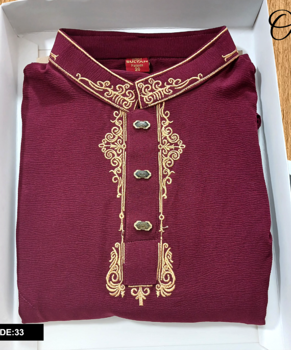 Premium Jafran Fabrics Panjabi